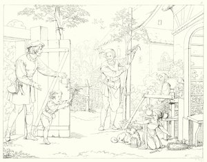 Illustration pour Lied von der Glocke de Schiller - Friedrich August Moritz Retzsch