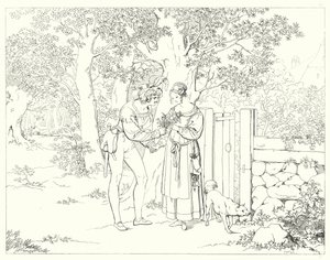 Illustration pour Lied von der Glocke de Schiller - Friedrich August Moritz Retzsch