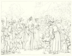 Illustration pour Lied von der Glocke de Schiller - Friedrich August Moritz Retzsch