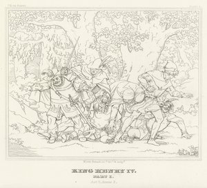 Le Roi Henri IV, Partie I, Acte II, Scène 2 (gravure)
