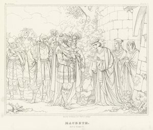 Macbeth, Acte I, Scène 6 - Friedrich August Moritz Retzsch