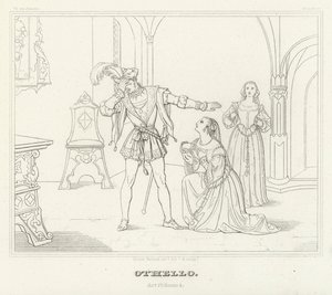 Othello, Acte IV, Scène 2 - Friedrich August Moritz Retzsch