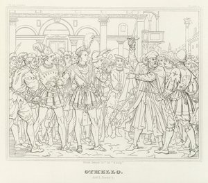 Othello, Acte I, Scène 2 - Friedrich August Moritz Retzsch