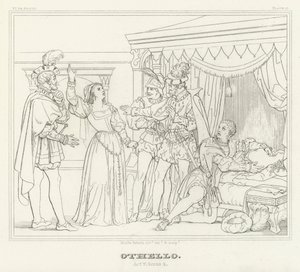 Othello, Acte V, Scène 2 - Friedrich August Moritz Retzsch