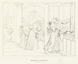 Roméo et Juliette, Acte III, Scène 5 - Friedrich August Moritz Retzsch