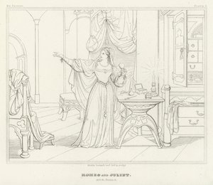 Roméo et Juliette, Acte IV, Scène 3 - Friedrich August Moritz Retzsch