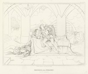 Roméo et Juliette, Acte V, Scène 3 (gravure) - Friedrich August Moritz Retzsch