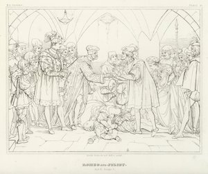 Roméo et Juliette, Acte V, Scène 3 - Friedrich August Moritz Retzsch