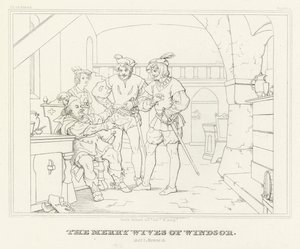 Les Joyeuses Commères de Windsor, Acte I, Scène 3 (gravure)