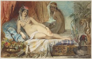 Odalisque - Friedrich August von Kaulbach