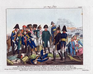 La mort du maréchal Duroc à Hochkirchen le 22 mai 1813 (bataille de Bautzen ou Wurschen) - Friedrich Campe