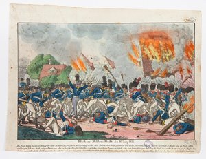 Le héroïque Blücher en bataille, 16 juin 1815 - Friedrich Campe