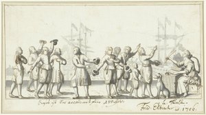 Allégorie sur les négociations de paix en 1706 (?) - Friedrich Ebisch