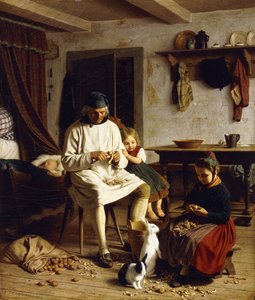 Tâches familiales, 1859 - Friedrich Edouard Meyerheim