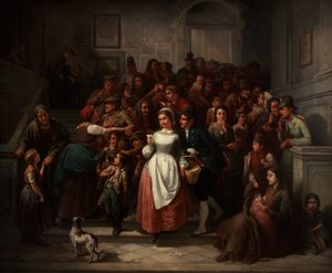 Après le tirage de la loterie - Friedrich Friedländer Ritter von Malheim