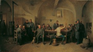 Soldats à la cantine
