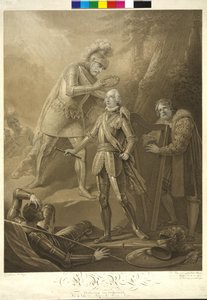 Le roi Rodolphe Ier de Habsbourg couronné archiduc Karl - Friedrich Heinrich Fuger