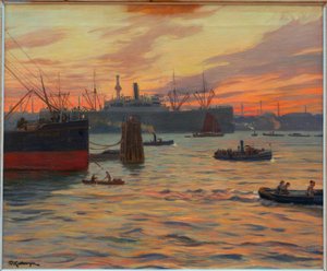 Port de Hambourg - Friedrich Kallmorgen