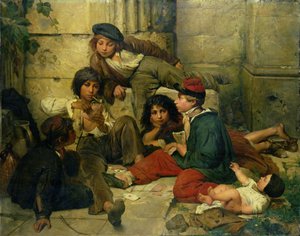 Enfants des rues de Paris, 1852 - Friedrich Karl Hausmann