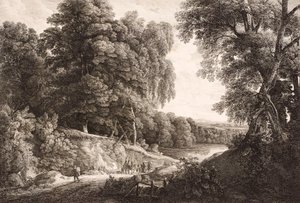 Paysage forestier - Friedrich Loos
