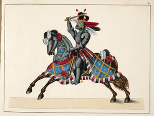 Un chevalier à un tournoi, planche de 