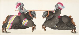 Deux chevaliers à un tournoi, planche de 