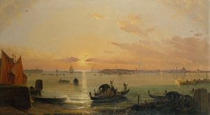 Venise vue du Lido - Friedrich Nerly