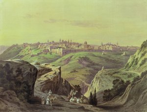 Vue de Jérusalem - Friedrich Perlberg