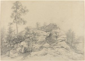 Un sanctuaire au bord du chemin sculpté dans un rocher