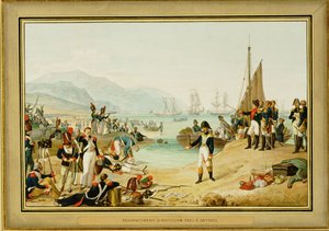 Napoléon Ier débarque près d