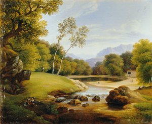 Couple dans un paysage - Friedrich Philipp Reinhold