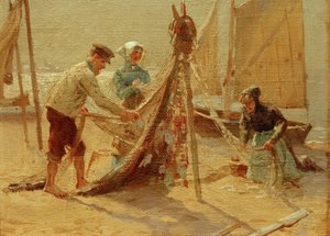 Les réparateurs de filets - Friedrich Raupp