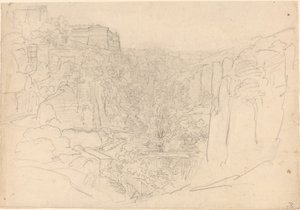 Château fortifié au-dessus d