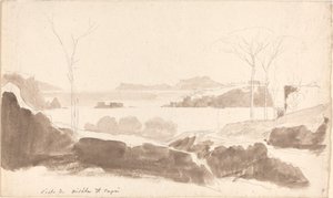 Vue des îles de Nisida et Capri - Friedrich Salathé