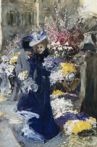 La vendeuse de fleurs - Friedrich Stahl