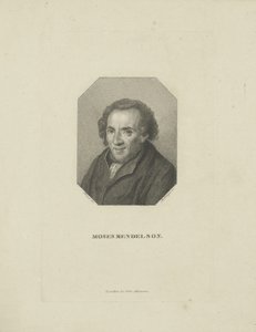 Portrait de Moïse Mendelssohn, 1818