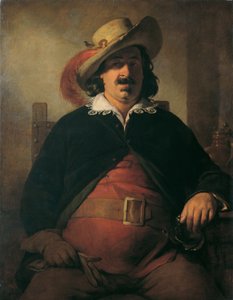 Le peintre paysagiste Ignaz Raffalt en Falstaff - Friedrich von Amerling