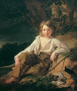 Un garçon pêcheur - Friedrich von Amerling