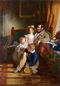 Rudolf von Arthaber et ses enfants Rudolf, Emilie et Gustav