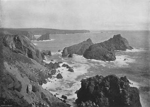 Vieille tête de lézard et Kynance Cove