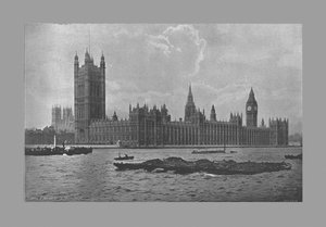 Les Chambres du Parlement, Londres, vers 1900