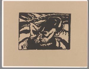 Homme agenouillé - Frits van den Berghe (signed by artist)