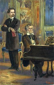 Wagner et le roi Louis II, vers 1900 - Fritz Bergen