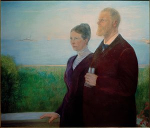 Double portrait (Woermann) - Fritz Mackensen