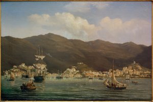 Vue sur le port de Saint Thomas