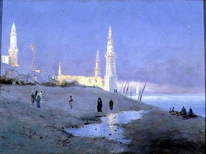 Coucher de soleil sur le Nil - Fritz Staehr Olsen