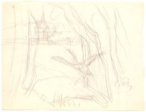 Paysage avec cygne décollant - Fritz Syberg
