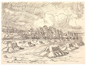 Autour des champs et des prairies, il y avait de grandes forêts - Fritz Syberg