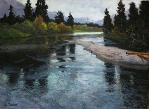 Rivière, vers 1883 - Fritz Thaulov