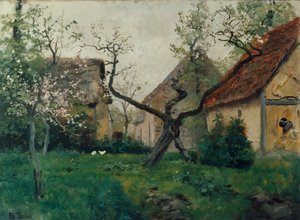 Pommier en fleurs